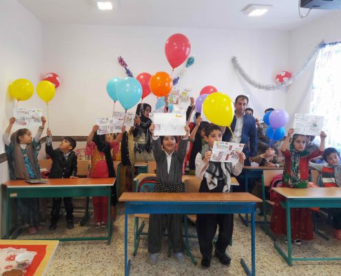 تجهيز مدارس توسط شركت بوتان