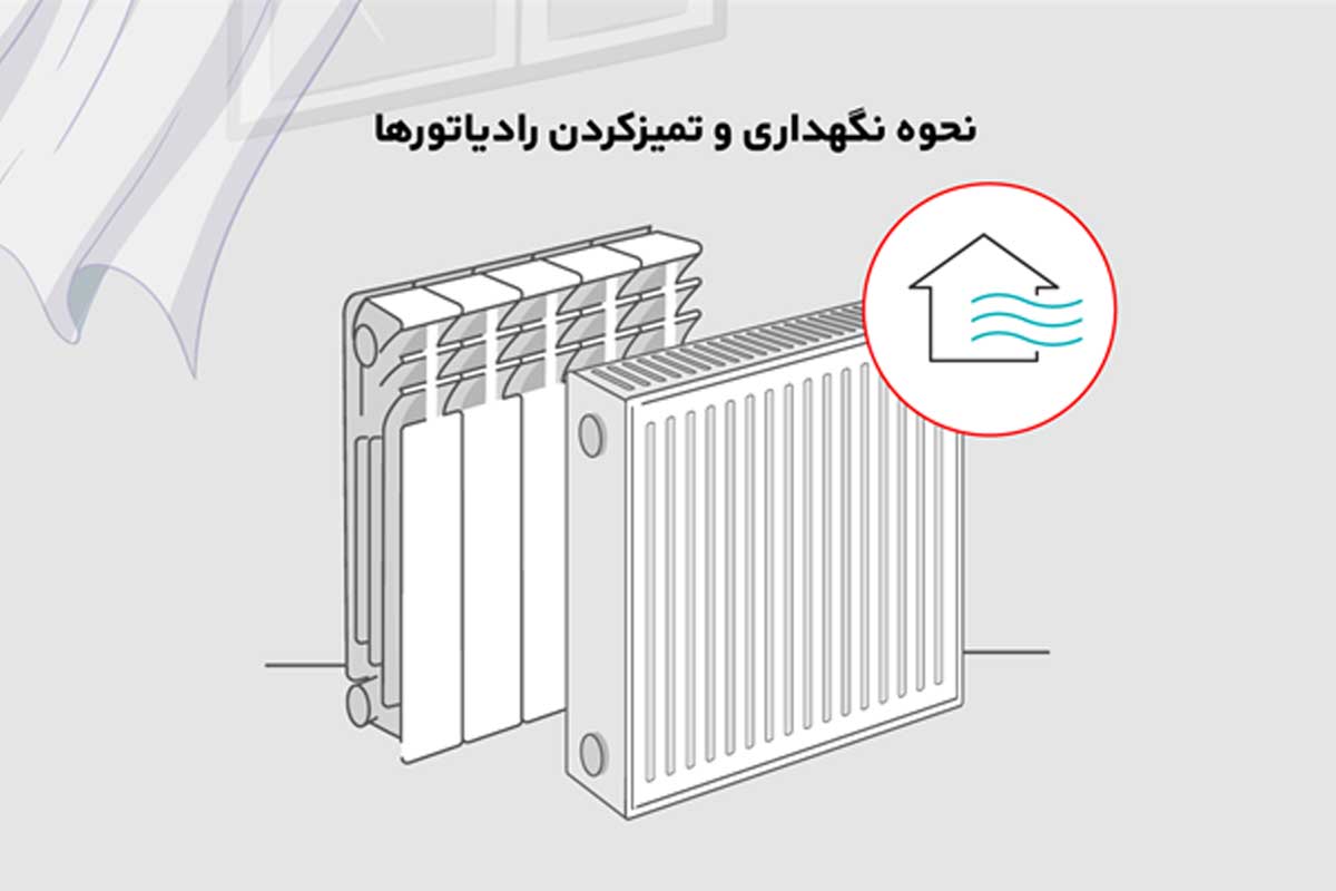 تمیز کردن رادیاتور پنلی و آلومینیومی